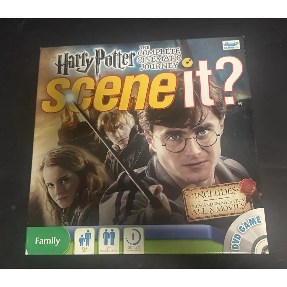 Scene It Harry Potter Complete Cinematic Journey Game Complete DVD Cards Sealed